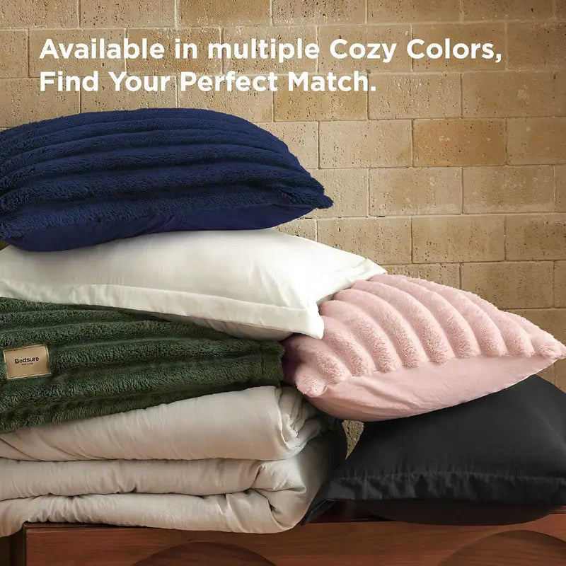 ☁️ 6-Piece 2-in-1 Comforter Set with Detachable Blanket, All-Season Bedding, Space-Saving Design