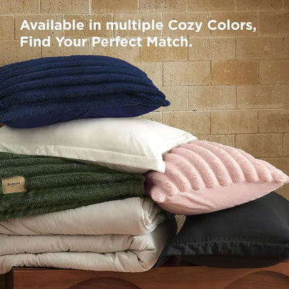 ☁️ 6-Piece 2-in-1 Comforter Set with Detachable Blanket, All-Season Bedding, Space-Saving Design